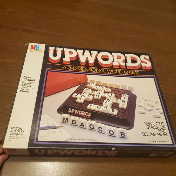 UpWords Vintage Board Word Building Game - Picture 1 of 10